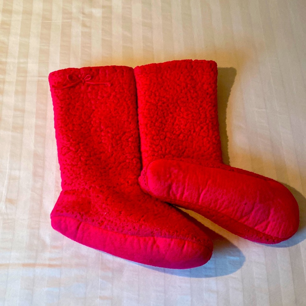 Knit Bedroom booties / lounge slippers Size 8